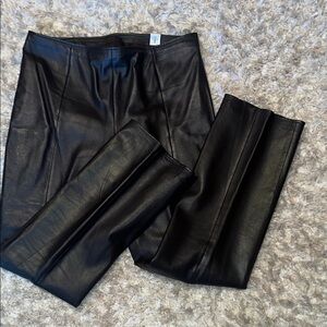 Vintage VS2  Dark Brown Leather Trousers, Size 16